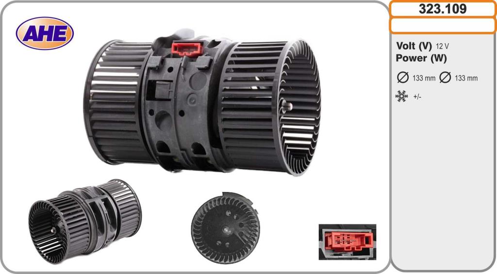 Pulseur d'air habitacle (Ventilateur habitacle) AHE ref. 323.109