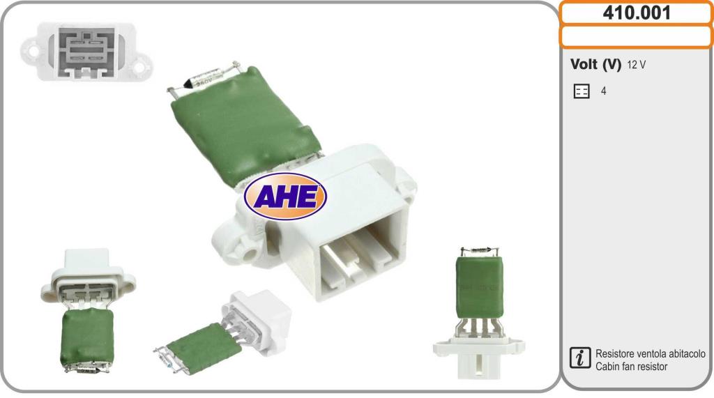 Resistência ventilador do motor AHE ref. 410.001