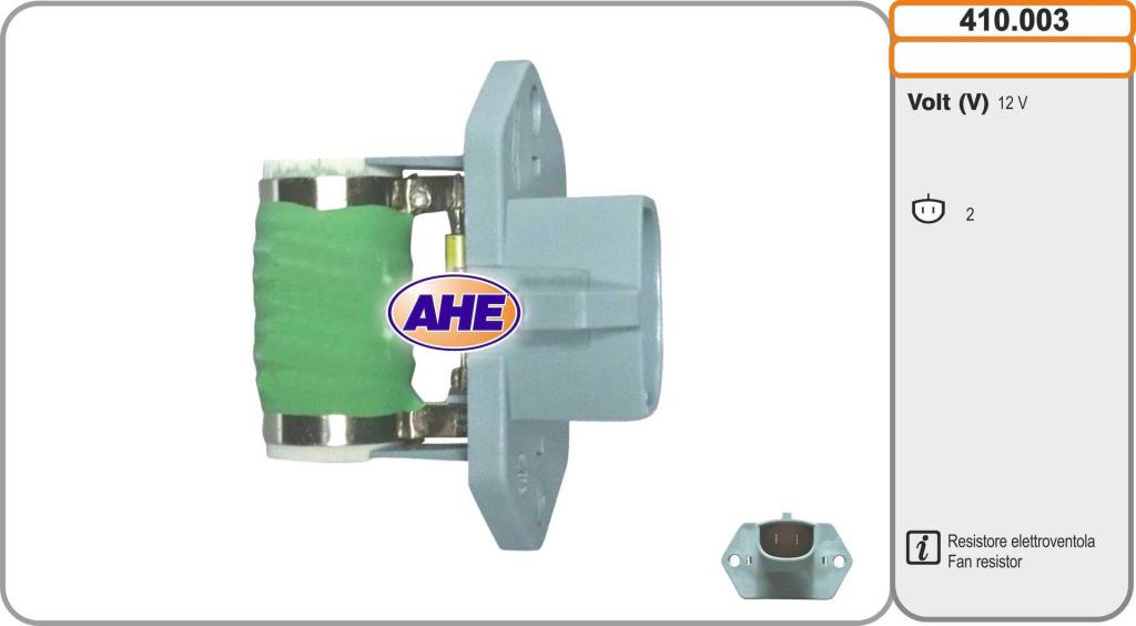 Resistencia en serie, electromotor de ventilador AHE ref. 410.003
