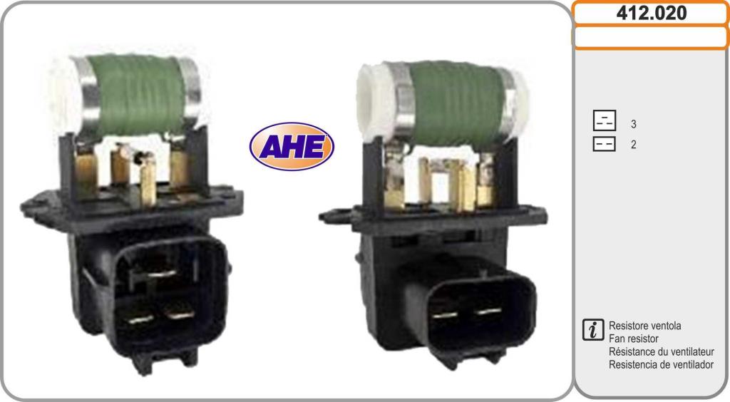 Resistência ventilador do motor AHE ref. 412.020