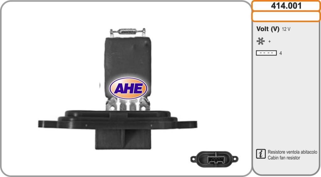 Resistência ventilador do motor AHE ref. 414.001