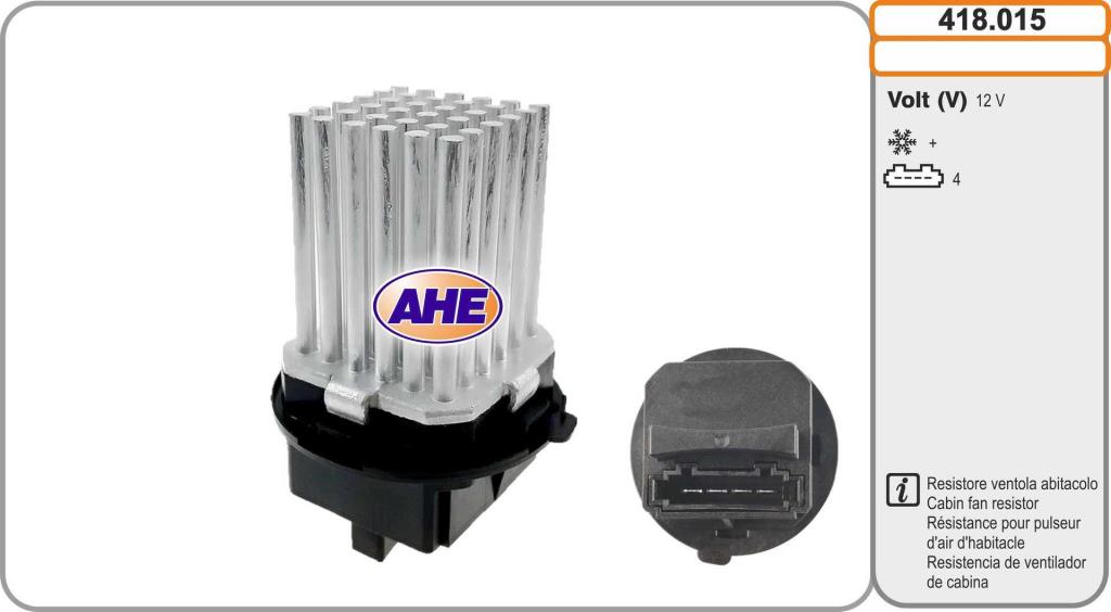 Resistência ventilador do motor AHE ref. 418.015
