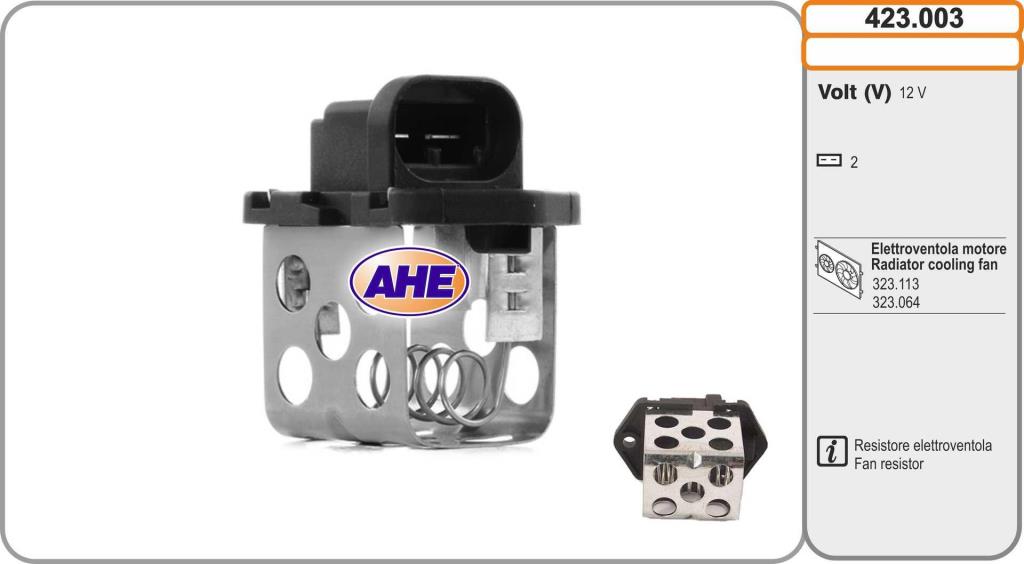 Resistência ventilador do motor AHE ref. 423.003