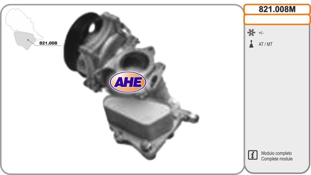 Radiador óleo motor AHE ref. 821.008M