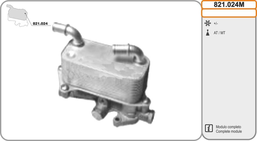 Radiador óleo motor AHE ref. 821.024M