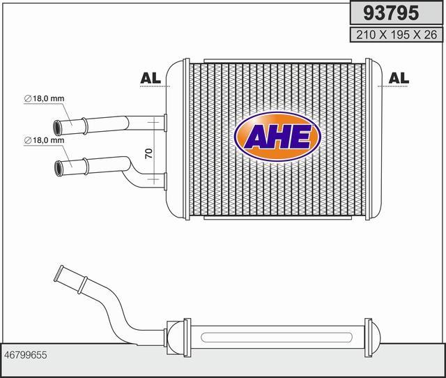 Radiador de calefacción AHE ref. 93795
