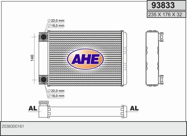 Radiateur de chauffage AHE ref. 93833