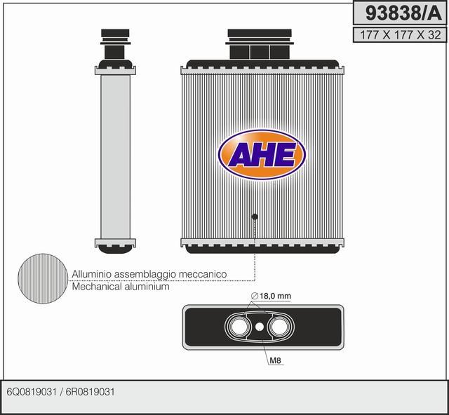 Radiateur de chauffage AHE ref. 93838/A