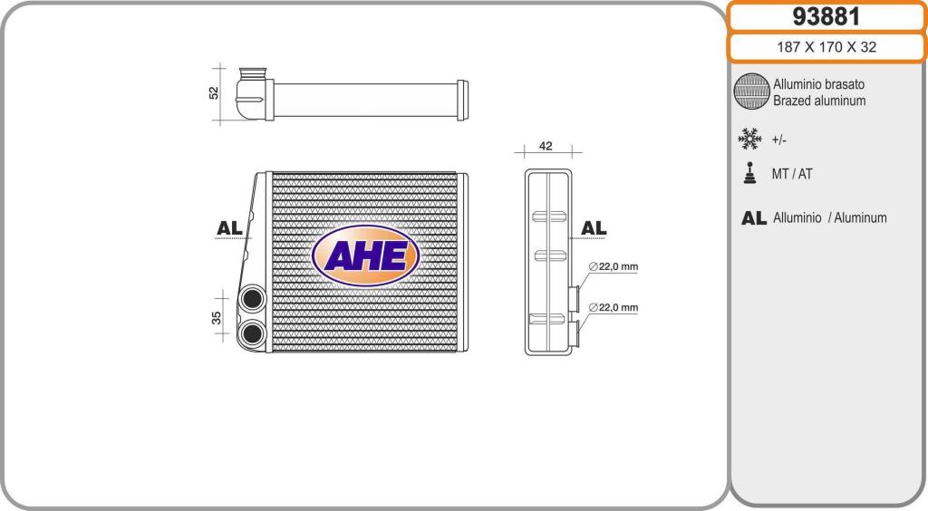 Radiador de calefacción AHE ref. 93881