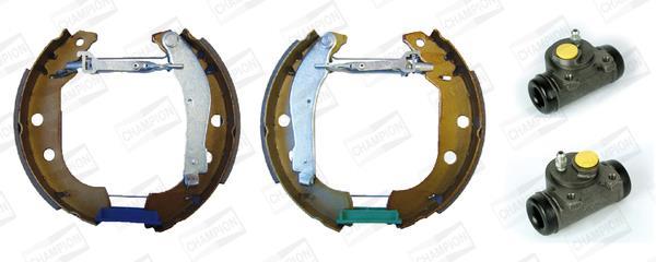 Jeu de 4 mâchoires de frein (Garniture de frein à tambour) CHAMPION 381054CH