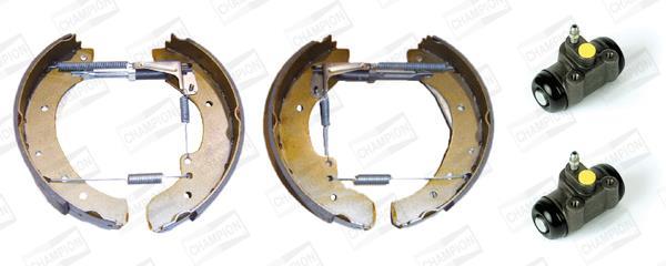Jeu de 4 mâchoires de frein (Garniture de frein à tambour) CHAMPION 381212CH