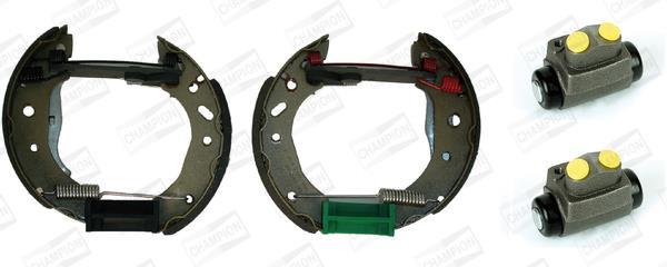 Jeu de 4 mâchoires de frein (Garniture de frein à tambour) CHAMPION 381393CH