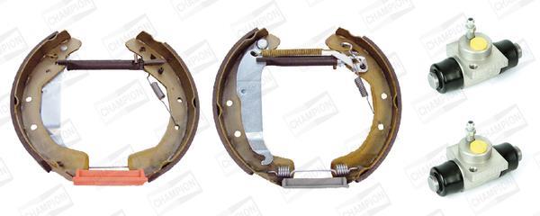 Jeu de 4 mâchoires de frein (Garniture de frein à tambour) CHAMPION 381400CH