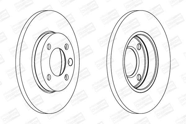 Disques de frein CHAMPION ref. 561141CH