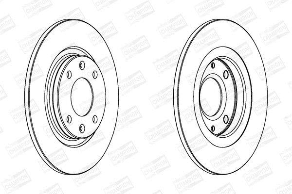 Disques de frein CHAMPION 561237CH