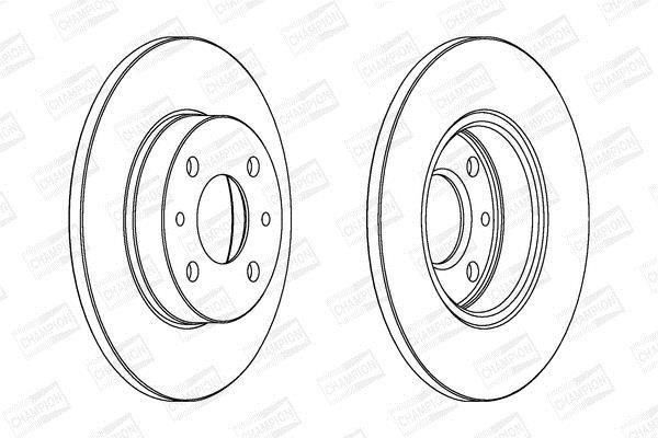 Disques de frein CHAMPION ref. 561380CH