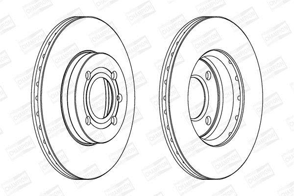 Disques de frein CHAMPION ref. 561448CH