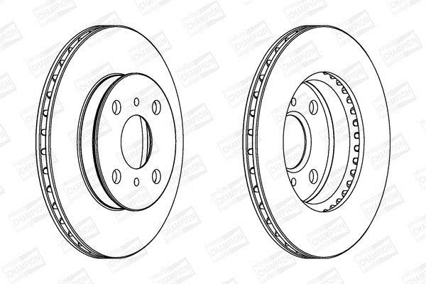 Disques de frein CHAMPION 561672CH
