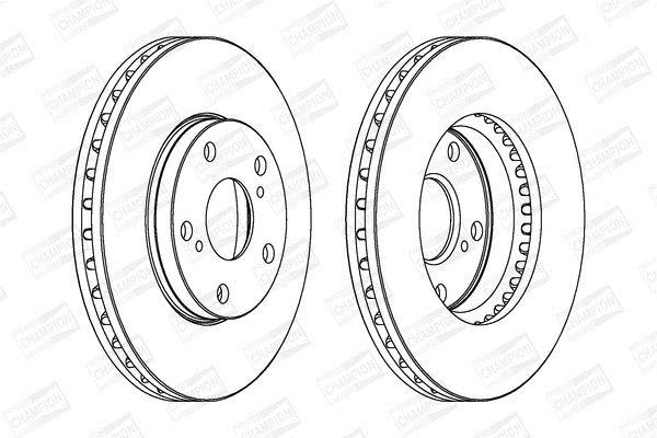 Disques de frein CHAMPION  ref. 561676CH