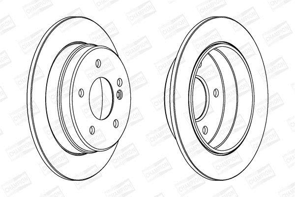 Disques de frein CHAMPION 561698CH