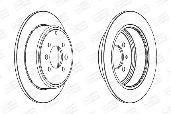 Disques de frein CHAMPION  ref. 562042CH