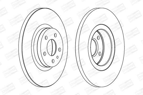 Disques de frein CHAMPION ref. 562061CH