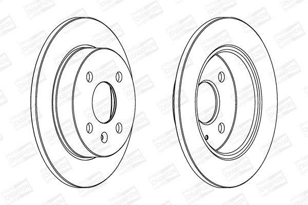 Disques de frein CHAMPION 562071CH