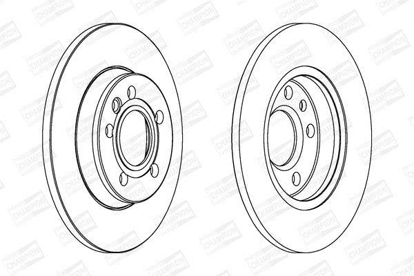Disques de frein CHAMPION ref. 562081CH