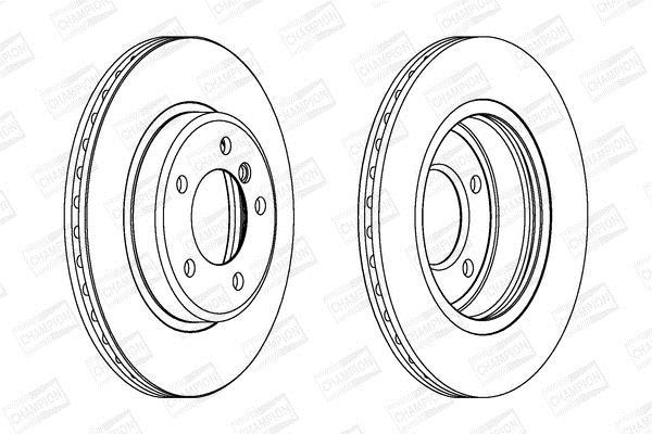 Disques de frein CHAMPION 562090CH