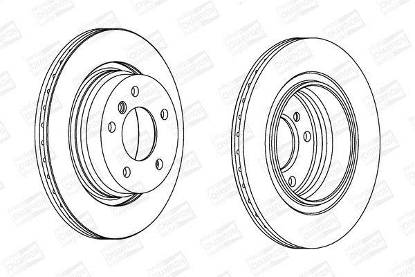 Disques de frein CHAMPION ref. 562094CH