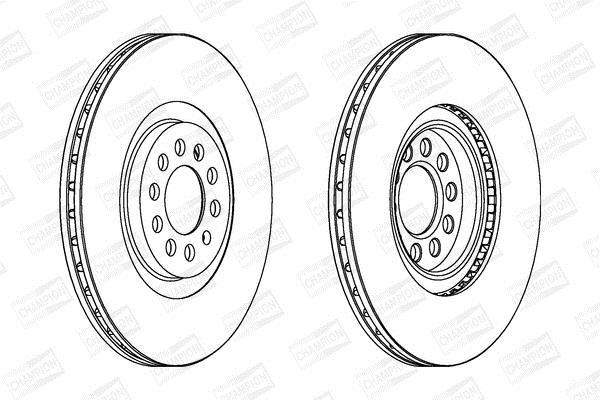 Disques de frein CHAMPION 562132CH