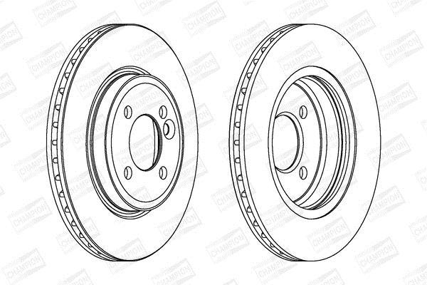 Disques de frein CHAMPION 562139CH