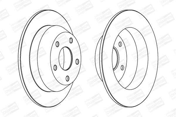 Disques de frein CHAMPION ref. 562148CH
