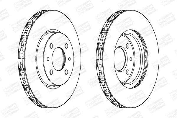 Disques de frein CHAMPION  ref. 562178CH