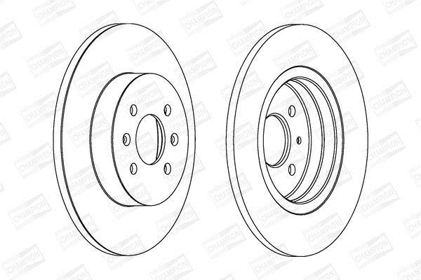 Disques de frein CHAMPION 562201CH