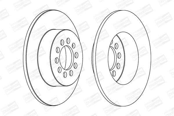 Disques de frein CHAMPION ref. 562236CH
