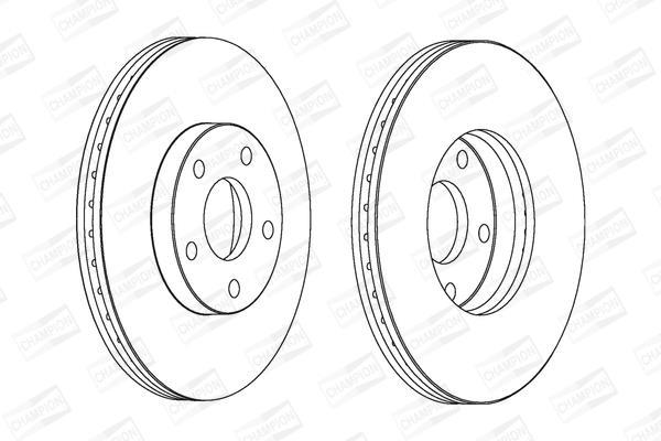 Disques de frein CHAMPION ref. 562251CH