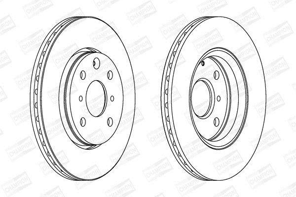 Disques de frein CHAMPION  ref. 562311CH