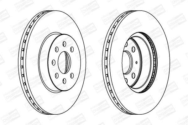 Disques de frein CHAMPION ref. 562315CH