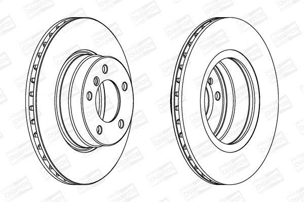 Disques de frein CHAMPION ref. 562320CH