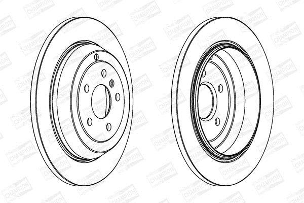 Disques de frein CHAMPION ref. 562324CH