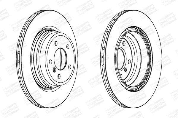 Disques de frein CHAMPION ref. 562334CH-1