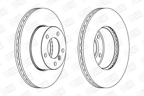 Disques de frein CHAMPION ref. 562342CH