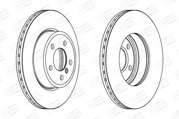 Disques de frein CHAMPION ref. 562350CH