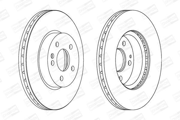 Disques de frein CHAMPION ref. 562392CH
