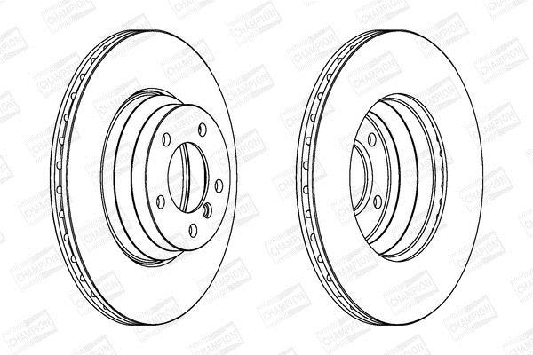 Disques de frein CHAMPION  ref. 562395CH-1