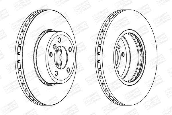 Disques de frein CHAMPION  ref. 562397CH-1