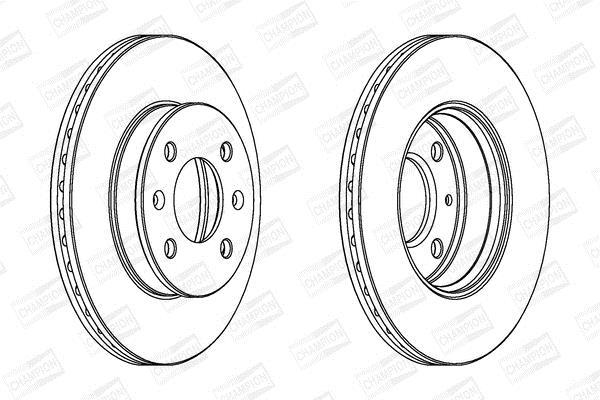 Disques de frein CHAMPION 562425CH