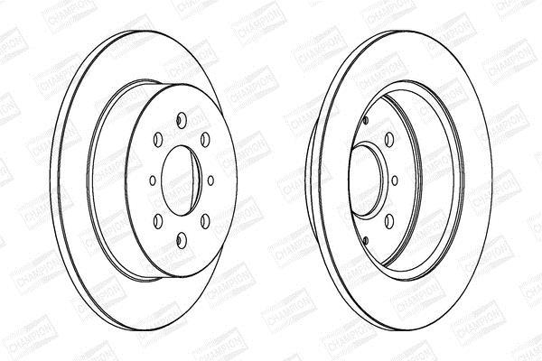 Disques de frein CHAMPION ref. 562440CH