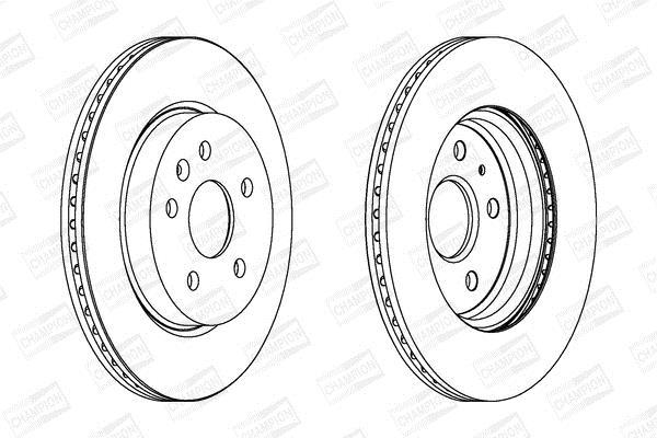 Disques de frein CHAMPION ref. 562463CH